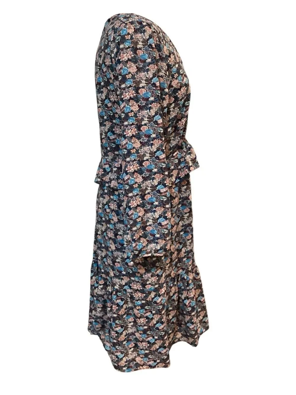 J. Crew Paisley Floral Ruffle Hem Dress sz 10 H3175